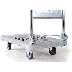 ダンディ W740×D465プラスチック台車 ダンディXシリーズ タイプXL 折りたたみ式 W740×D465 UXLLSC 搬送機器 運搬台車 樹脂製運搬車(代引不可)【送料無料】_5
