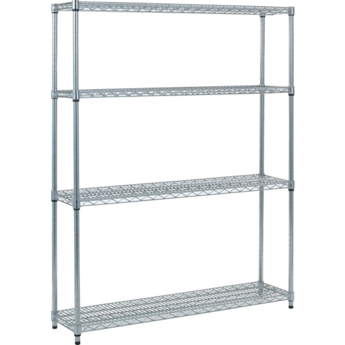 TRUSCO スチール製メッシュラック W1205XD305XH1533 4段 TME5434 物流 保管用品 物品棚 メッシュ棚(代引不可)【送料無料】