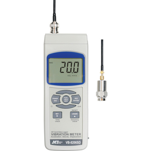 MT データロガーデジタル振動計 VB8206SD 測定 計測用品 工業用計測機器 振動計 回転計(代引不可)【送料無料】