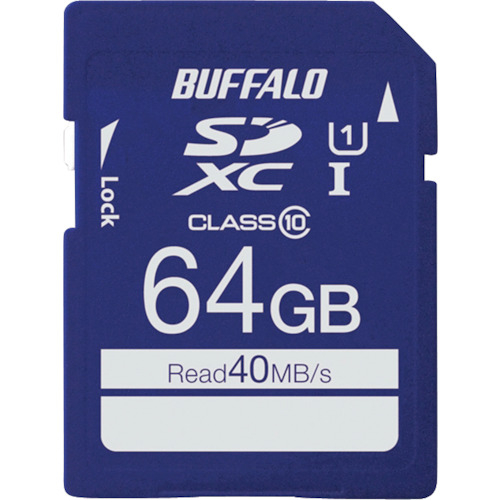 BUFFALO UHS-I Class1 SDXCカード 64GB RSDC064GU1S オフィス 住設用品 OA用品 メモリ(代引不可)【送料無料】