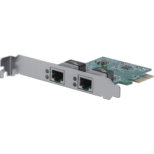StarTech LANカード/PCIeE/x1/2x RJ45/10/100/1000Mbps/Win &amp; Mac ST1000SPEXD4 電子機器 電気 電子部品 基板用品(代引不可)【送料無料】
