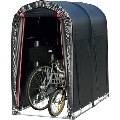 南榮工業 サイクルハウス2台用BK(赤ファスナー) SN3BKTFR オフィス 住設用品 物置 エクステリア用品 自転車置場(代引不可)【送料無料】