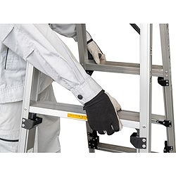 PiCa 上部操作式四脚アジャスト式はしご兼用脚立スタッピーSCN型 SCN180B 工事 照明用品 はしご 脚立 脚立(代引不可)【送料無料】_5