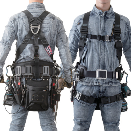 TSUYORON KITEハーネス ハーネス本体のみ 黒 Lサイズ TH521OTBLKLBX 保護具 墜落 落下防止用品 ハーネス型墜落制止用器具(代引不可)【送料無料】