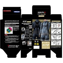 TSUYORON KITEハーネス ハーネス本体のみ 黒 Lサイズ TH521OTBLKLBX 保護具 墜落 落下防止用品 ハーネス型墜落制止用器具(代引不可)【送料無料】_1