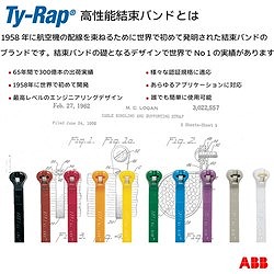 TY-Rap 高性能ケーブルタイ(結束バンド) 超高温グレード(ライトイエロー)(大袋) 幅4.8×長さ360mm 1000本入り TYHT28M 電子機器 電設配線部品 LANケーブル(代引不可)【送料無料】_2