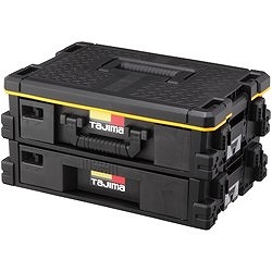 タジマ セフ引出しボックス2段セット TBHBOX2 手作業工具 工具箱 システムボックス(代引不可)【送料無料】_1