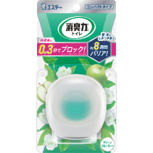 エステー 消臭力コンパクト トイレ用本体 グリーンフルーティー ST13161 清掃 衛生用品 労働衛生用品 消臭剤 芳香剤(代引不可)
