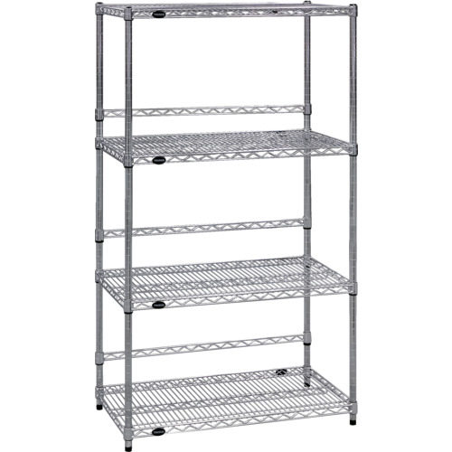 TRUSCO スチール製メッシュラック W1205XD305XH1838 4段 バックバー付 TMEBB6434 物流 保管用品 物品棚 メッシュ棚(代引不可)【送料無料】