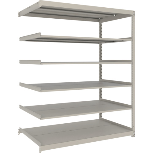 TRUSCO スチールラック 薄型ラック(耐荷重100Kg)1800×875×H1800 6段連結 ネオグレー ネオグレー UL6696B 物流 保管用品 物品棚 軽量棚(代引不可)【送料無料】