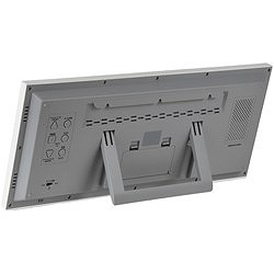 MAG 掛け時計 業務用 電波時計 デジタル 大型 グランタイム 時報付き 温度 湿度 日付 曜日 カレンダー 置き掛け兼用 ホワイト W-780WH-Z W780WHZ オフィス 住設用品 オフィス備品 時計(代引不可)【_5