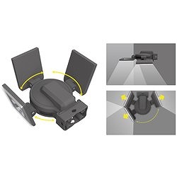 musashi 7.5W×3灯スライド型 LEDソーラーセンサーライト S340L 環境改善用品 防災 防犯用品 防犯用センサーライト(代引不可)【送料無料】