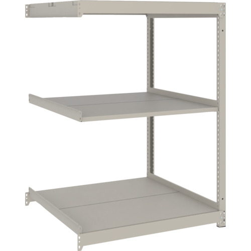 TRUSCO スチールラック 薄型ラック(耐荷重100Kg)1200×875×H1500 3段連結 ネオグレー ネオグレー UL5493B 物流 保管用品 物品棚 軽量棚(代引不可)【送料無料】