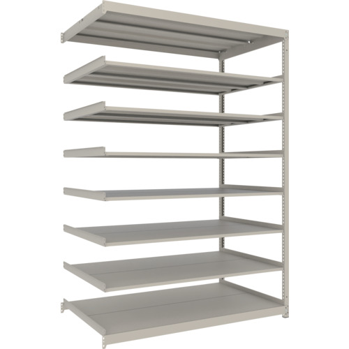 TRUSCO スチールラック 薄型ラック(耐荷重100Kg)1500×875×H2400 8段連結