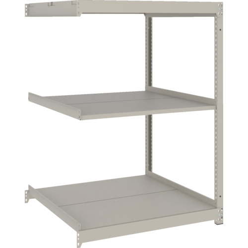 TRUSCO スチールラック 薄型ラック(耐荷重100Kg)900×875×H1200 3段連結 ネオグレー ネオグレー UL4393B 物流 保管用品 物品棚 軽量棚(代引不可)【送料無料】