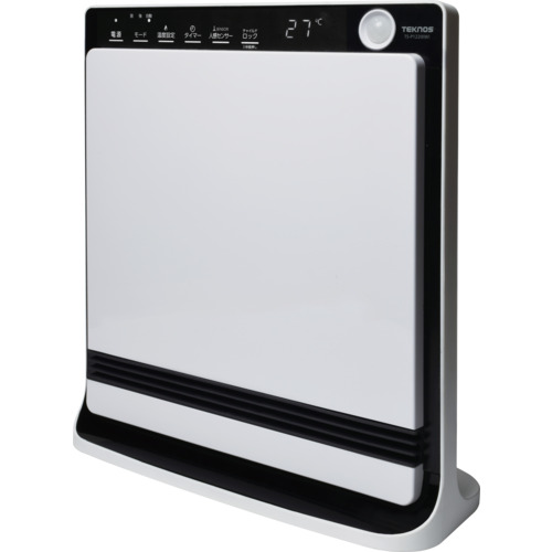 TEKNOS パネル型セラミックファンヒーター温度表示付き TSP1222W 環境改善用品 寒さ対策用品 電気ファンヒーター(代引不可)【送料無料】