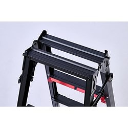 ハセガワ 脚部伸縮脚立 シャガマン ブラック 7段 RYRB21 工事 照明用品 はしご 脚立 脚立(代引不可)【送料無料】_3