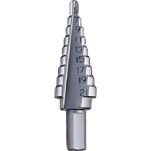 大見 タケノコドリル シルバータイプ 9段 10mm TK521 切削工具 穴あけ工具 ステップドリル(代引不可)【送料無料】