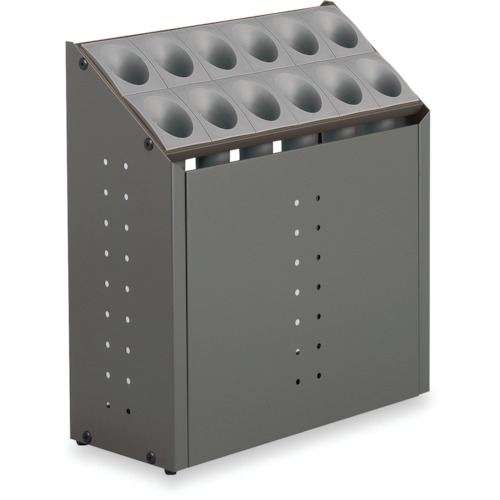 テラモト シュート式傘立て オブリークアーバン(12本収納)グレー UB2852126 オフィス 住設用品 オフィス家具 傘立て(代引不可)【送料無料】