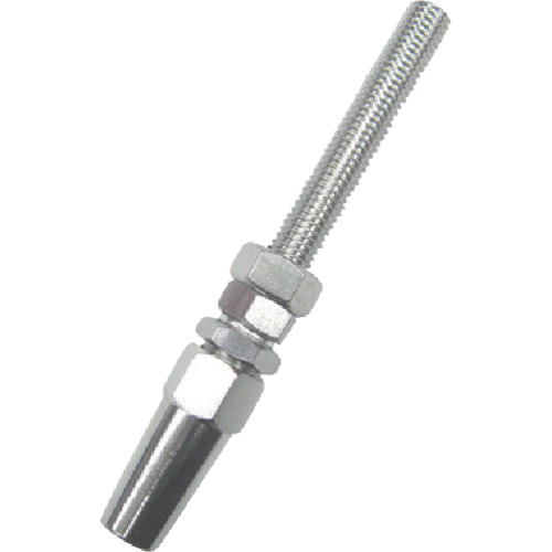 水本 ジョイント ステンレス ロックターミナルボルト 適合ワイヤ径6mm WLB6 金物 建築資材 建築金物 荷役金具(代引不可)【送料無料】