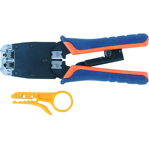 SANWA かしめ工具(ラチェット付き) HT500R 電子機器 電設配線部品 モジュラージャック(代引不可)【送料無料】