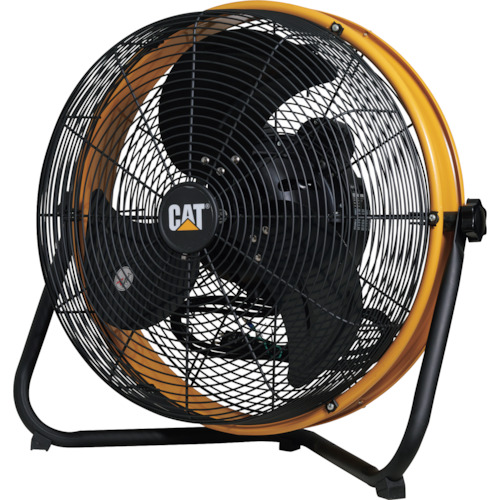 CAT 工場扇 45cm(壁 床タイプ)羽根軸180°半転機能付 イエロー HV18S180 環境改善用品 暑さ対策用品 工場扇(代引不可)【送料無料】