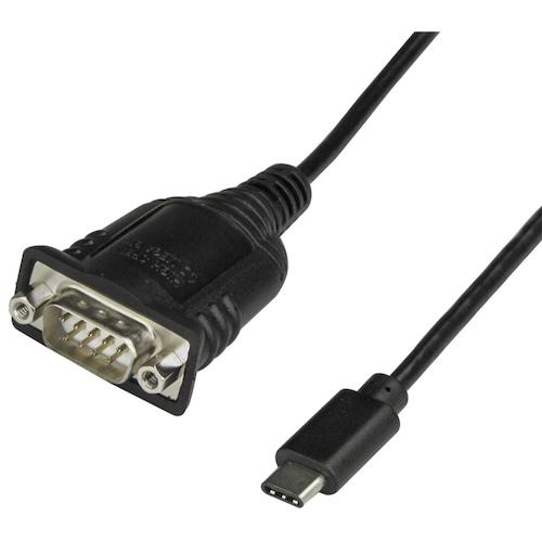 StarTech シリアル変換ケーブル/USB-C - RS232C/40cm/921.6Kbps/ブラック ICUSB232C オフィス 住設用品 OA用品 ケーブル(代引不可)【送料無料】
