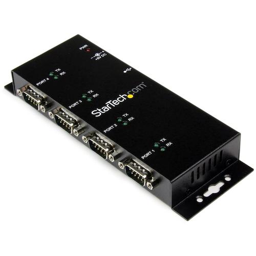 StarTech シリアルハブ/USB-A - 4x RS232C/産業用メタル筐体/DINクリップ ICUSB2324I オフィス 住設用品 OA用品 ケーブル(代引不可)【送料無料】