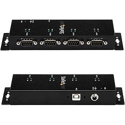 StarTech シリアルハブ/USB-A - 4x RS232C/産業用メタル筐体/DINクリップ ICUSB2324I オフィス 住設用品 OA用品 ケーブル(代引不可)【送料無料】