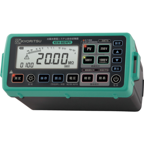 KYORITSU 6024PV 太陽光発電システム総合試験機 KEW6024PV 測定 計測用品 工業用計測機器 抵抗計(代引不可)【送料無料】