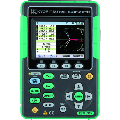 KYORITSU 電源品質アナライザ KEW6315 測定 計測用品 工業用計測機器 マルチメーター(代引不可)【送料無料】