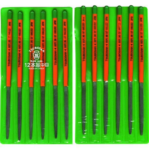 ツボサン ST012-03 組ヤスリセット 12本組 細目 ツボサン ST012-03 組ヤスリセット 12本組サイズ 細目