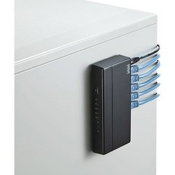 SANWA ギガビット対応スイッチングハブ(8ポート マグネット付き) LANGIGAP801BK オフィス 住設用品 OA用品 ケーブル(代引不可)【送料無料】_1