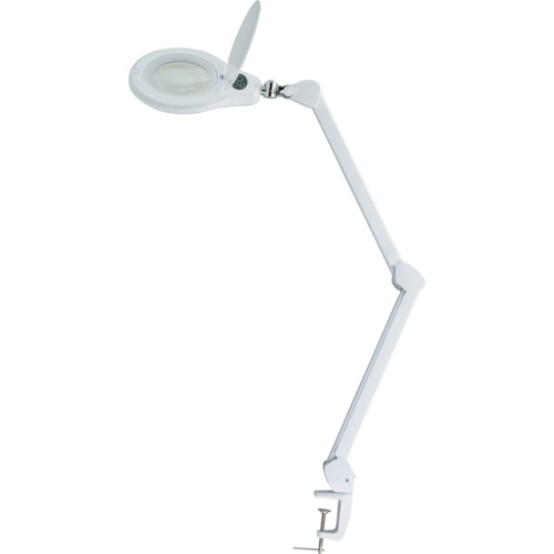 SK アーム式LED拡大鏡 無段階調光機能付 2倍 Φ116mm LS2125AD 測定 計測用品 光学 精密測定機器 照明拡大鏡(代引不可)【送料無料】