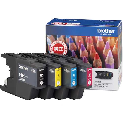 brother インクカートリッジ LC12-4PK 4色パック LC124PK オフィス 住設用品 OA用品 インク(代引不可)【送料無料】