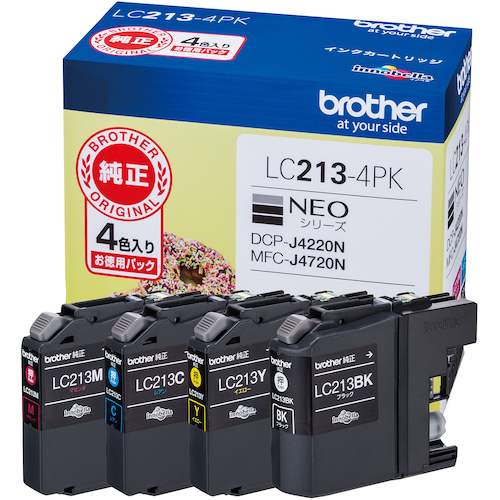 brother インクカートリッジ LC213-4PK 4色パック LC2134PK オフィス 住設用品 OA用品 インク(代引不可)【送料無料】