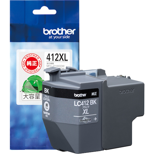 brother LC412XLBK インクカートリッジ ブラック(大容量) LC412XLBK オフィス 住設用品 OA用品 インク(代引不可)【送料無料】