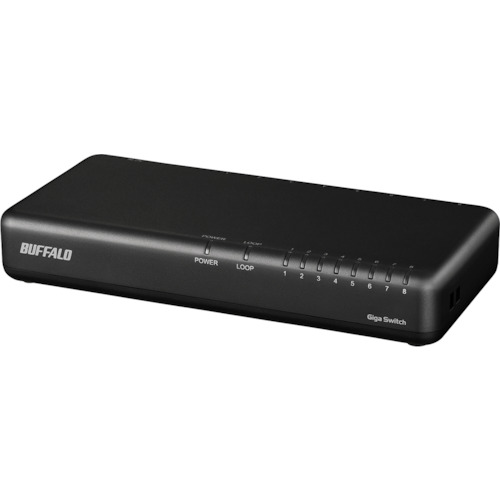 BUFFALO Giga 8界面 スイッチングこしき ワット数内蔵 可塑性物質筐体 磁石付 黒いこと LSW6GT8NPBK 陰電子器機 明かり 陰電子部分品 メール交換器機(代引不可)【貨物輸送無料】