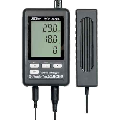 MT データロガー温湿度 気圧CO2計 MCH383SD 測定 計測用品 環境計測機器 温度計 湿度計(代引不可)【送料無料】