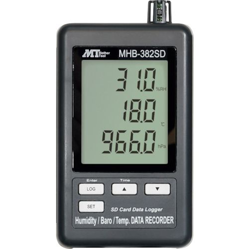 MT データロガー温湿度 気圧計 MHB382SD 測定 計測用品 環境計測機器 温度計 湿度計(代引不可)【送料無料】
