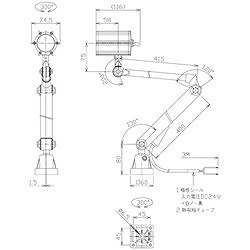 NIKKI 防水型LEDスポットライト 5W DC24V NLSL05CDC 工事 照明用品 作業灯 照明用品 装置照明(代引不可)【送料無料】_1