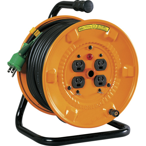 NICHIDO 電工ドラム 100V アース付 抜け止め式 30m NNPE34N 工事 照明用品 コードリール 延長コード コードリール(代引不可)【送料無料】