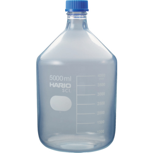 HARIO コーティングねじ口瓶 5,000mL NBOC5LSCI 研究用品 理化学用品 フラスコ(代引不可)【送料無料】