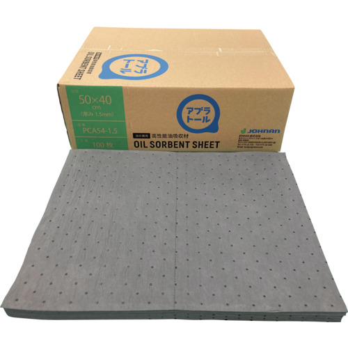JOHNAN 油吸収材 アブラトール ロール (1箱) 品番：PCR80 AR40G 高性能油吸着材アブラトール ロールタイプ 油水兼用 JOHNAN 1箱
