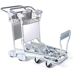 ダンディ ブレーキ付手荷物カート 150kg PC90 搬送機器 運搬台車 店舗用運搬車(代引不可)【送料無料】_2