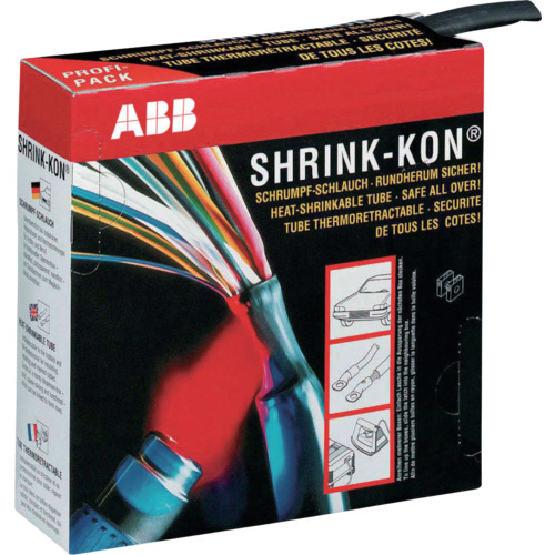 シュリンクコン 熱収縮チューブ Shrink-kon(シュリンクコン)一般用カラーボックスタイプ 黒 PKG18060D 電子機器 電設配線部品 収縮チューブ(代引不可)【送料無料】
