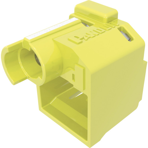 PANDUIT パッチコードロック(LANケーブルロック) 黄 100個入り 専用