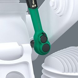 Wera 8010Bサイクロップコンフォートラチェットセット反転レバー、 9.5ミリ 5540 手作業工具 ソケットレンチ ラチェットハンドル(代引不可)【送料無料】