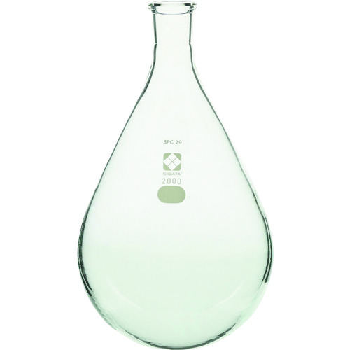 ■SIBATA SPCなす形フラスコ SPC-29 エバポレーター用 2000mL〔品番:0301200292〕【1119890:0】[店頭受取不可] SIBATA SPCなす形フラスコ SPC-29 エバポレーター用 2000mL 301200292