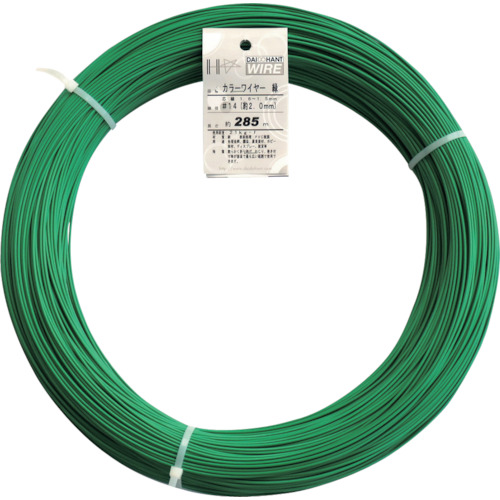DAIDОHANT カラーワイヤー 緑 #14(2.0mm) 5Kg巻 10155469 金物 建築資材 建築金物 針金(代引不可)【送料無料】 6,455円
